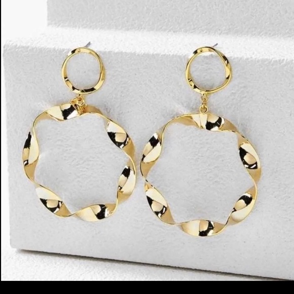 MOTF Jewelry - MOTF Premium 14 Karate plated gold round drop earrings